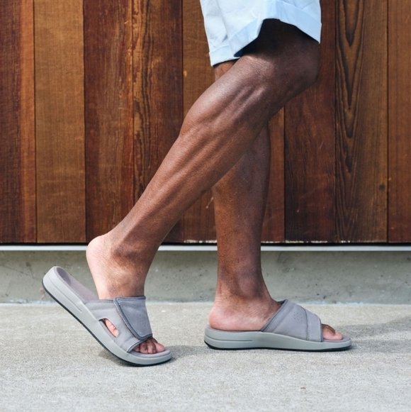 NWT Propet Emerson Men's Leather Slide Sandals. - Picture 9 of 9